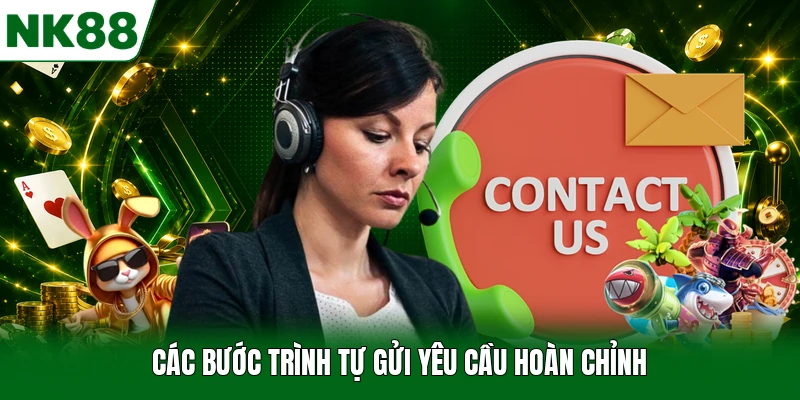 Các bước trình tự gửi yêu cầu hoàn chỉnh