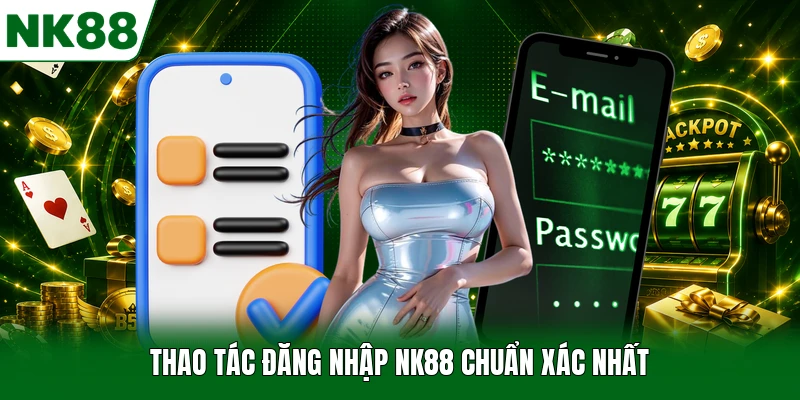 Thao tác đăng nhập NK88 chuẩn xác nhất